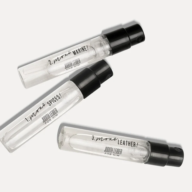 Plastic glass perfume crimp mist sprayer vial  with snap sprayer pump