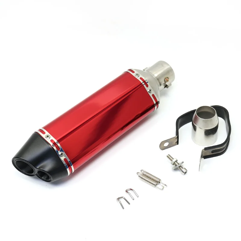 Red ATV dirt bike scooter GP SC exhaust muffler For motorcycle akrapovic exhaust CBR250 FZ8 CBR GSXR exhaust system
