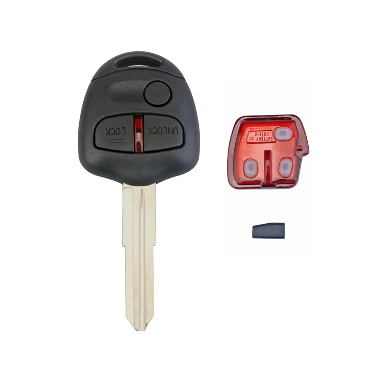 3 Buttons 433 Mhz ID46 Chip Car Remote Key Shell Cover For Mitsubishi / Lancer / Outlander Car Key Case