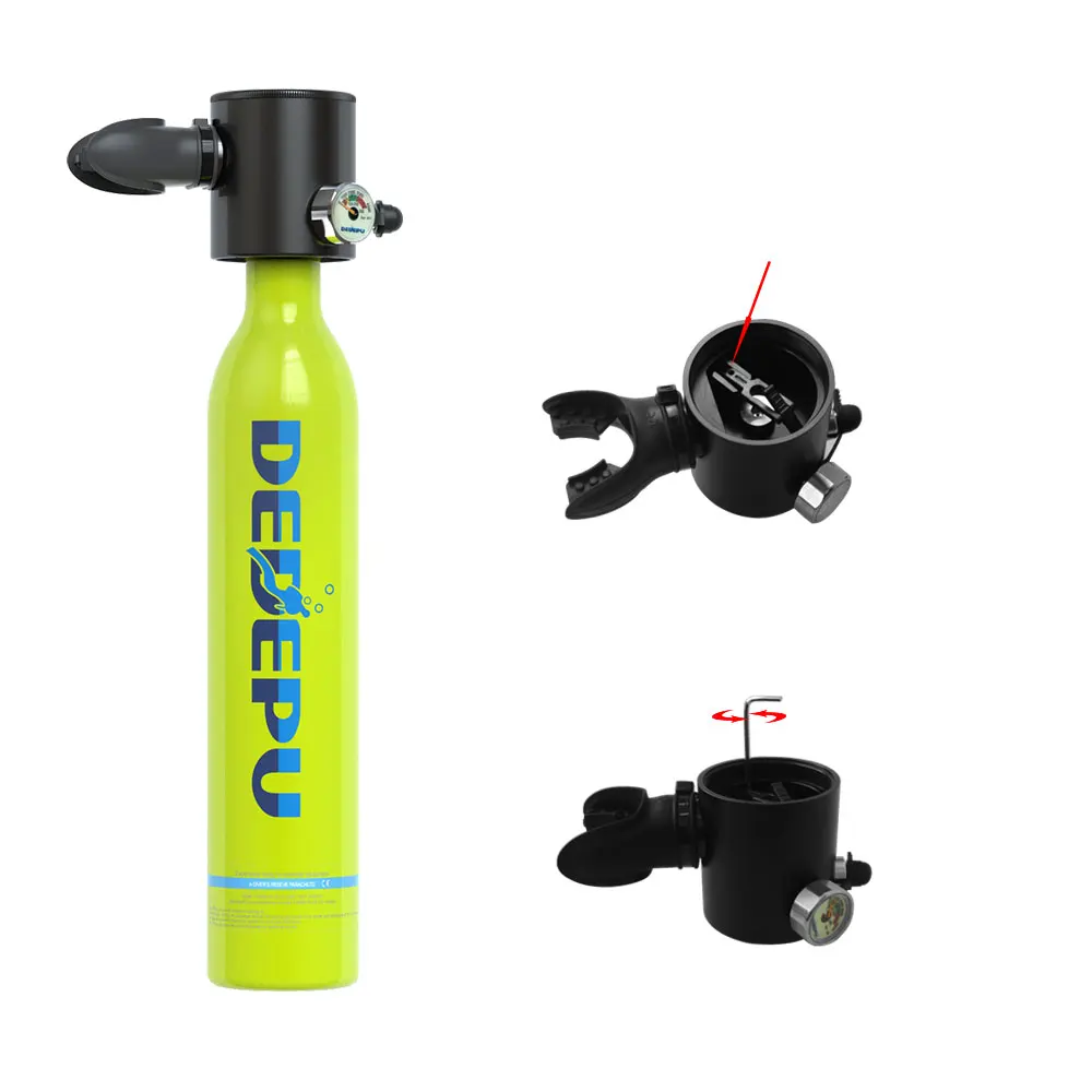 DEDEPU 0.5L refill cylind dive mini scuba diving air tank Equipment scuba dive oxygen air tank