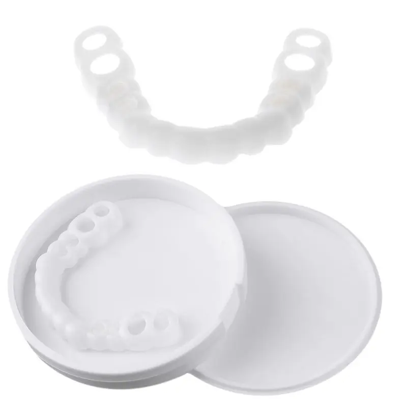 
Upper and lower False teeth cover Perfect Smile Veneers Comfort Fit Flex Denture Paste fake braces 