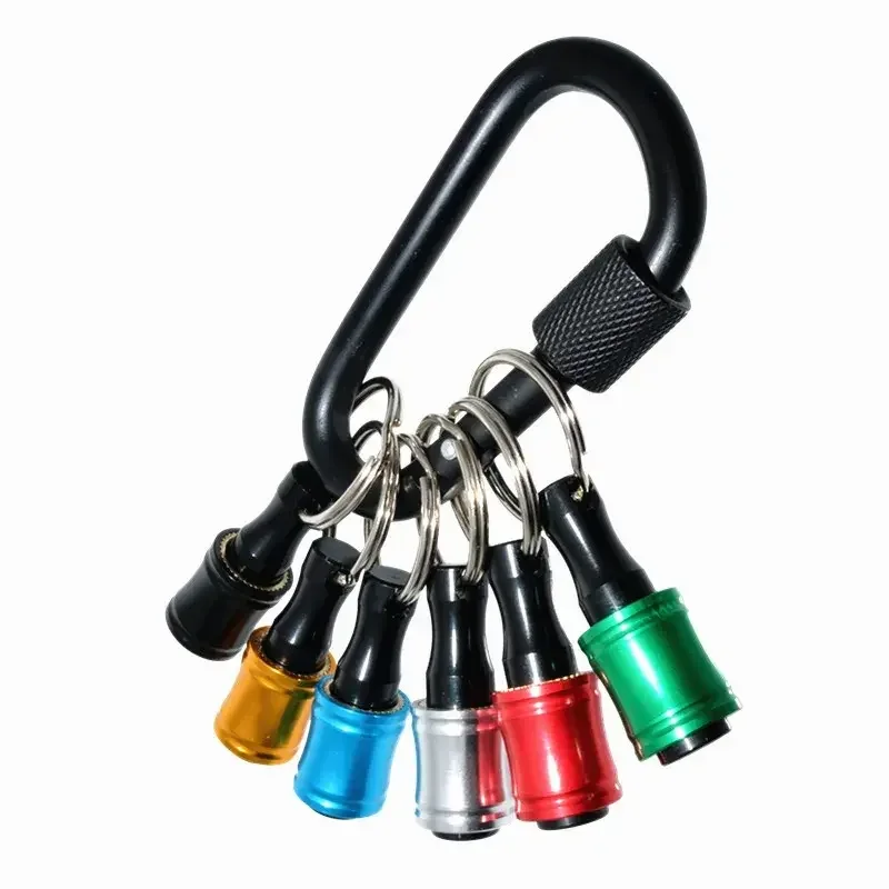 Customer product 6pcs 1/4 inch  Quick Release Drill Bits Holder Extension Bar Keychain Hex Shank Bit Holder