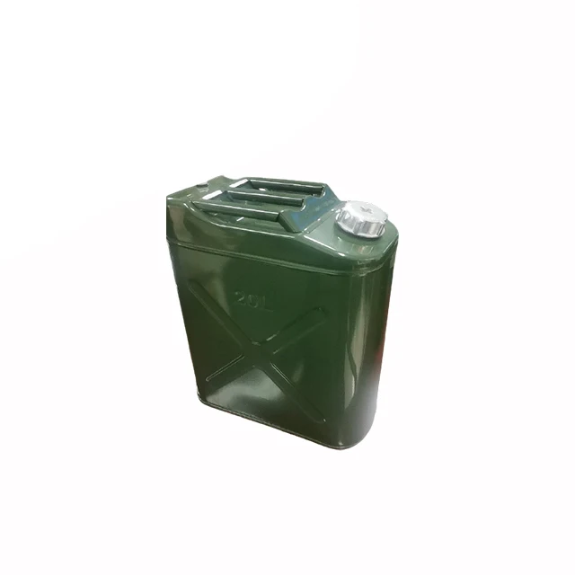 Popular 20L Europe type Metal fuel Petrol tank Jerry Can with spout