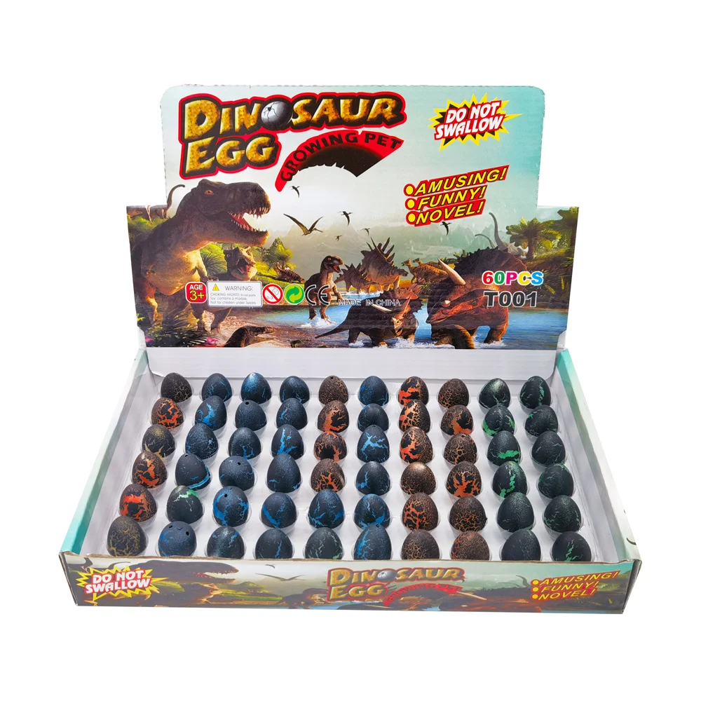 2*3cm Small-Size Dinosaur Egg Hatching EVA Plastic Toy Unisex Water-Growing Animal Expansion Deformation Simulation Funny EN71