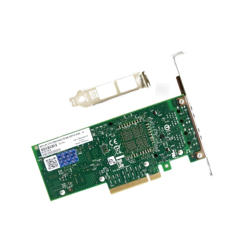 X540-T2 Ethernet Converged Network Adapter 100Mbps/1Gbps/10Gbps PCI Express 2.1 x8 2 x RJ45