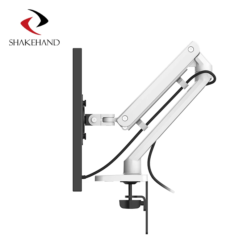 360 degree flexible gas spring folding lcd monitor arm / bracket