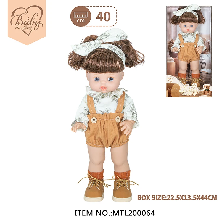 44CM Princess Lifelike Soft Touch Silicone Vinyl Full Body Reborn Toddler Girl Doll for Children