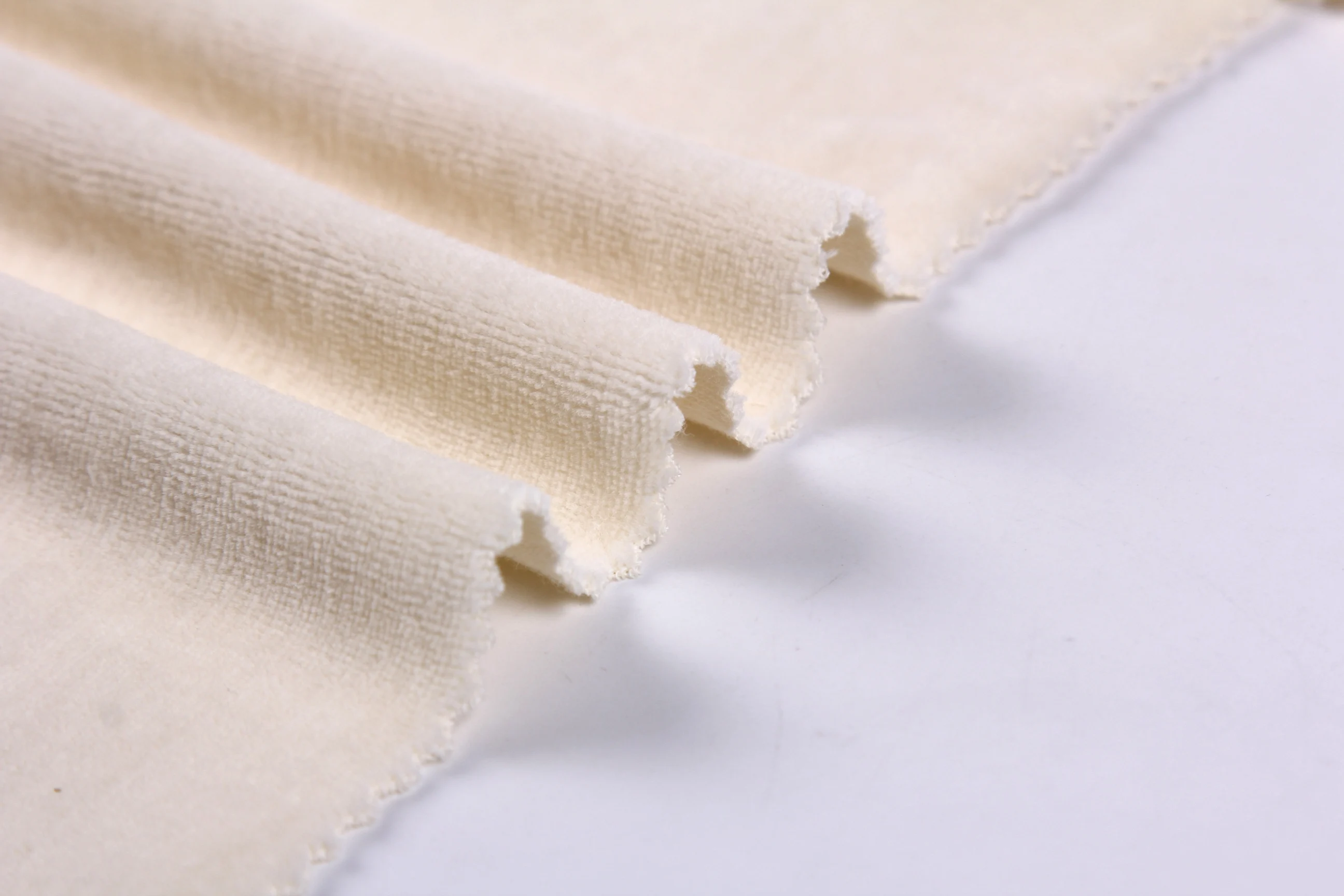 2024 New Design 165cm 280gsm Soft 100% Organic Cotton Velvet Fabrics for Clothing