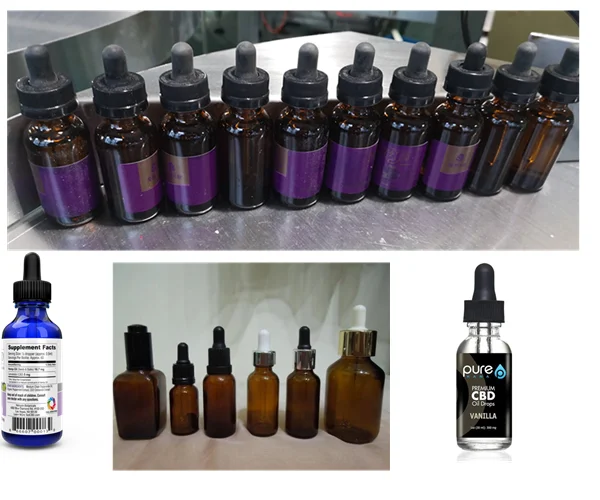 Shanghai essential oil filing line fast ship filling capping labeling machine tincture bottle packaging line