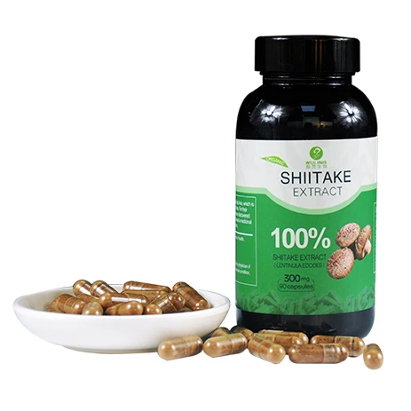 Shiitake Mushroom Powder Healthy Extract Fruit Body Slices Nutrition Capsules