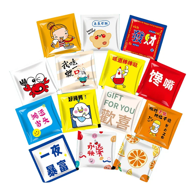 Custom Logo Cleaning Make Up Remover Wipes Individual Pack Wet Wipes