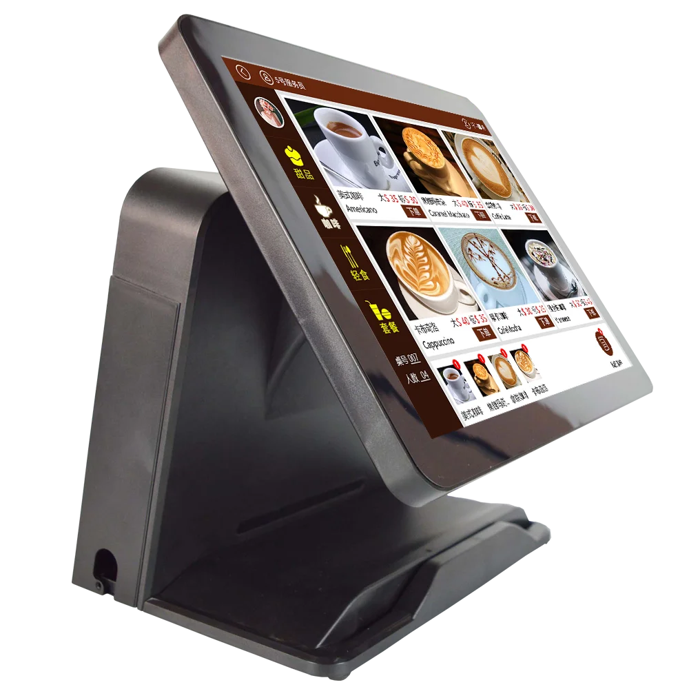 Epos Terminal 15 Inch All In One Touchscreen Windows Tablet Cashier Machine POS System for Restaurants