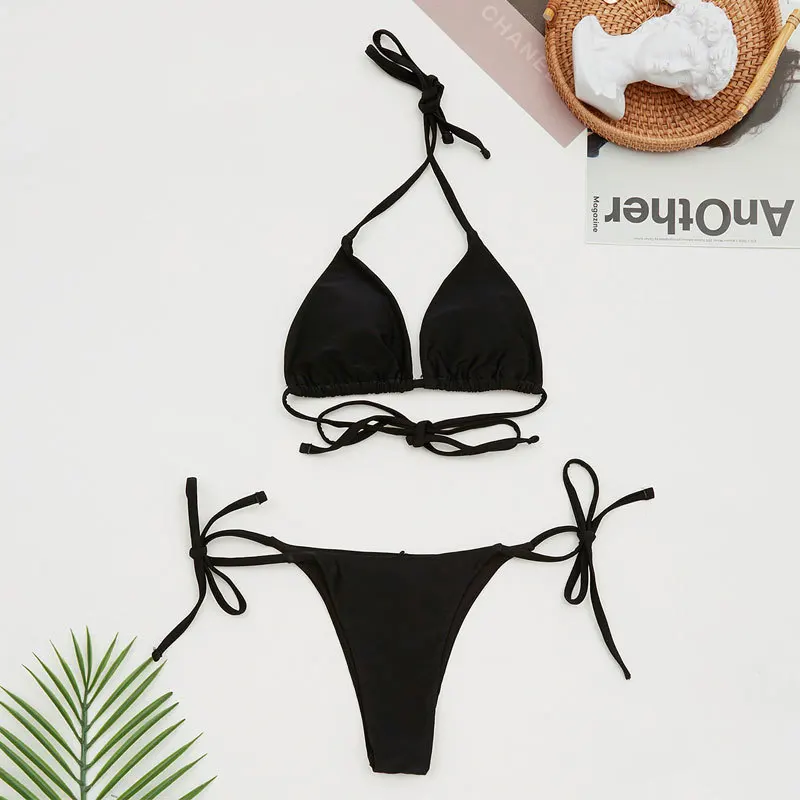 Custom Fitness Bikini&Beachwear Sexy See Through Swimwear Three Piece Beach Cover Up Bikini for Women
