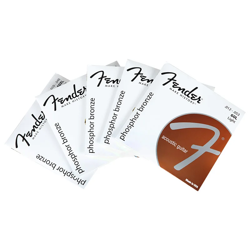 Fender 60XL 60CL 60L  Phosphor Bronze Acoustic Guitar Strings,010,011,012