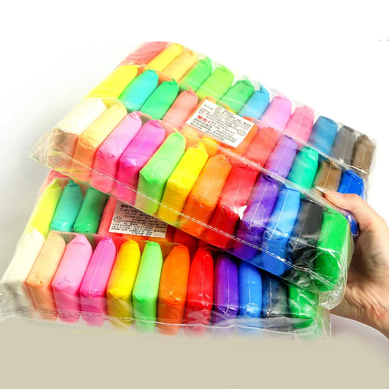 24 Colors Air Dry Clay Super Light Diy Explorative Educational Toy Soft Clay Polymer Mud