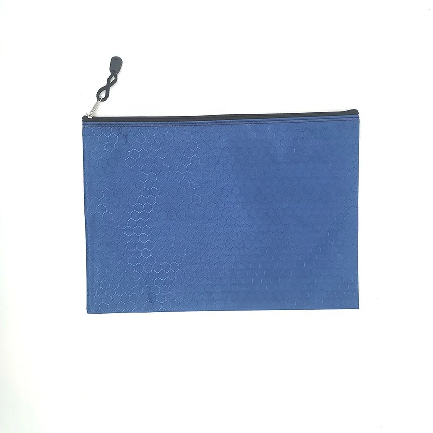 Рекламная цветная водонепроницаемая сумка A4 для хранения информации из переработанного материала, Полиэстеровая сумка на молнии для канцелярских принадлежностей