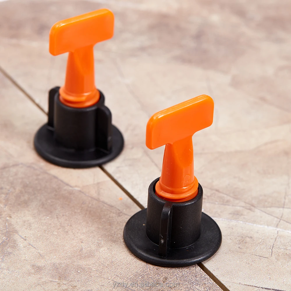 strong packing t-type siri tile leveling lippage reusable tile leveling system spacer nut-type tile levelling system clip