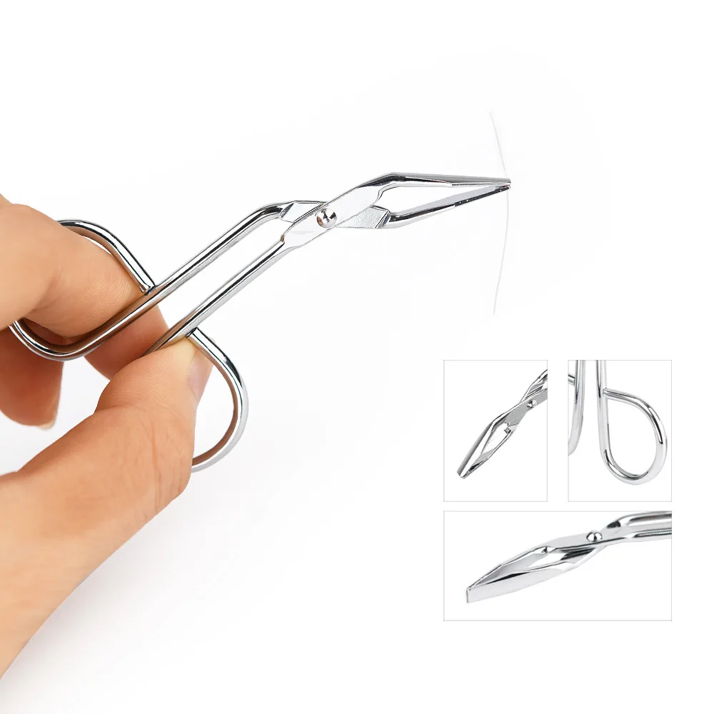 Silver Rose gold color eyebrow eyelash extension tweezer customization