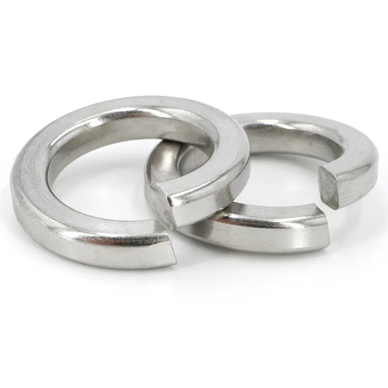 High Quality GB93 Stainless Steel Spring Lock Washer M1.6 M2 M2.5 M3 - M52 Split Lock Washer Fasteners