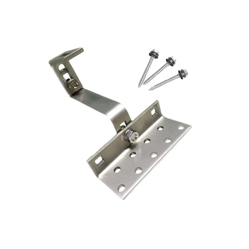Solar Pitched Tile Roof Mounting Adjustable Tile Solar Roof Aluminum Hook Tile Roof Mounting Hook