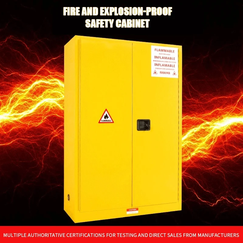 Industrial Biological Laboratory Equipment: Fireproof Flammable Acid Safety Toxic Chemical Storage Cabinet