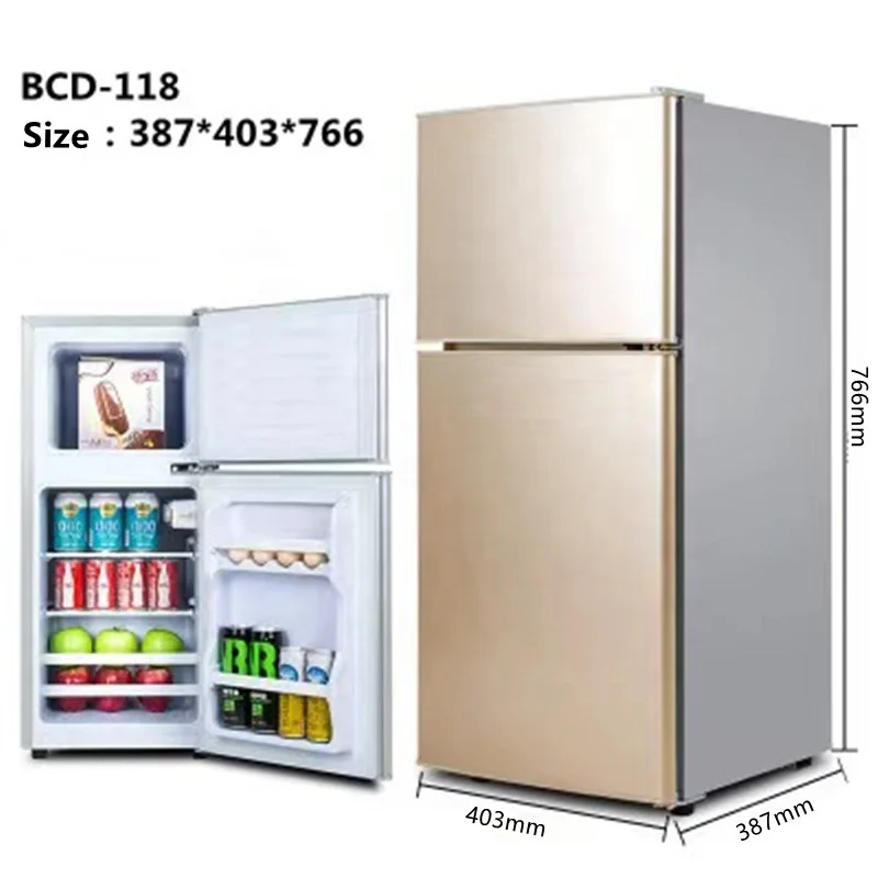 Хит продаж, энергосберегающий бесшумный охлаждаемый холодильник большой вместимости с двойной дверью