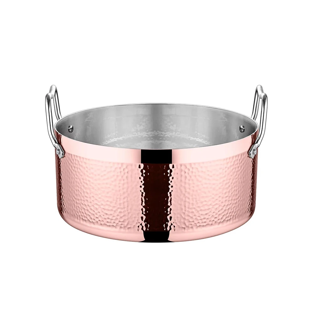 High Quality Stainless Steel Stockpot High Body Soup Pot Durable Three-Layer Cookware Pot Non-stick Induction Cooker