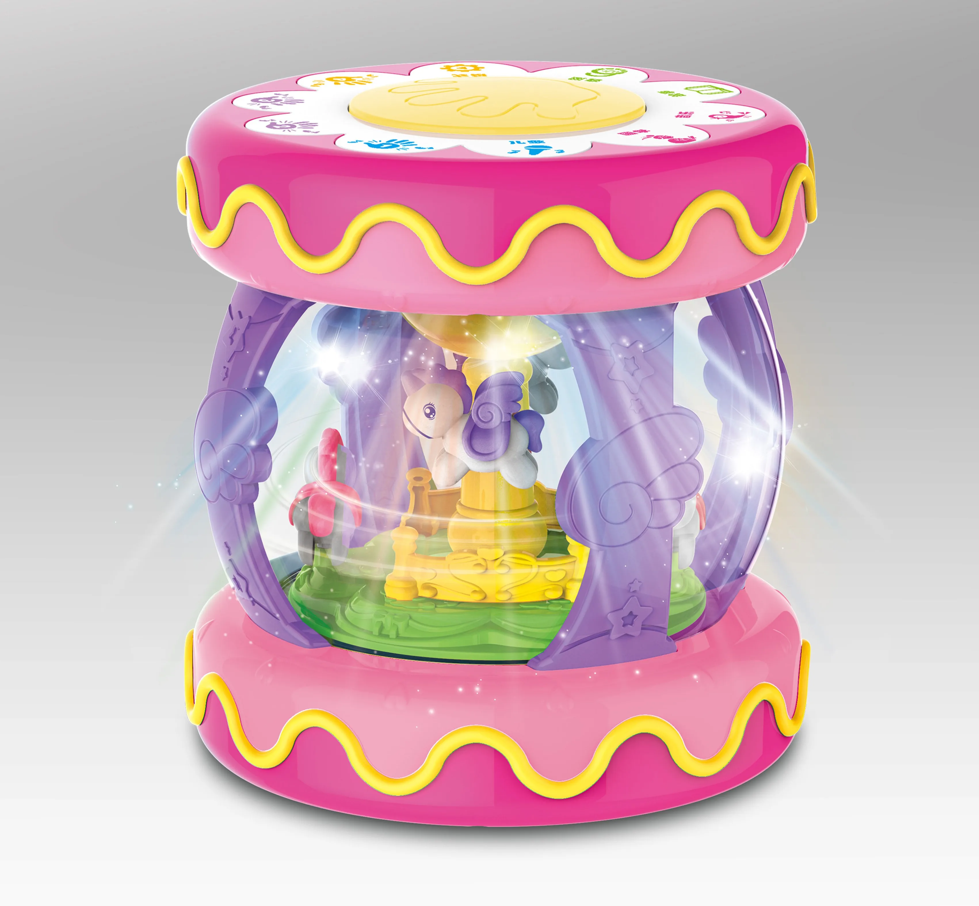 Baby Music Rotating Tap Drum (Middle Drum) (Blue)