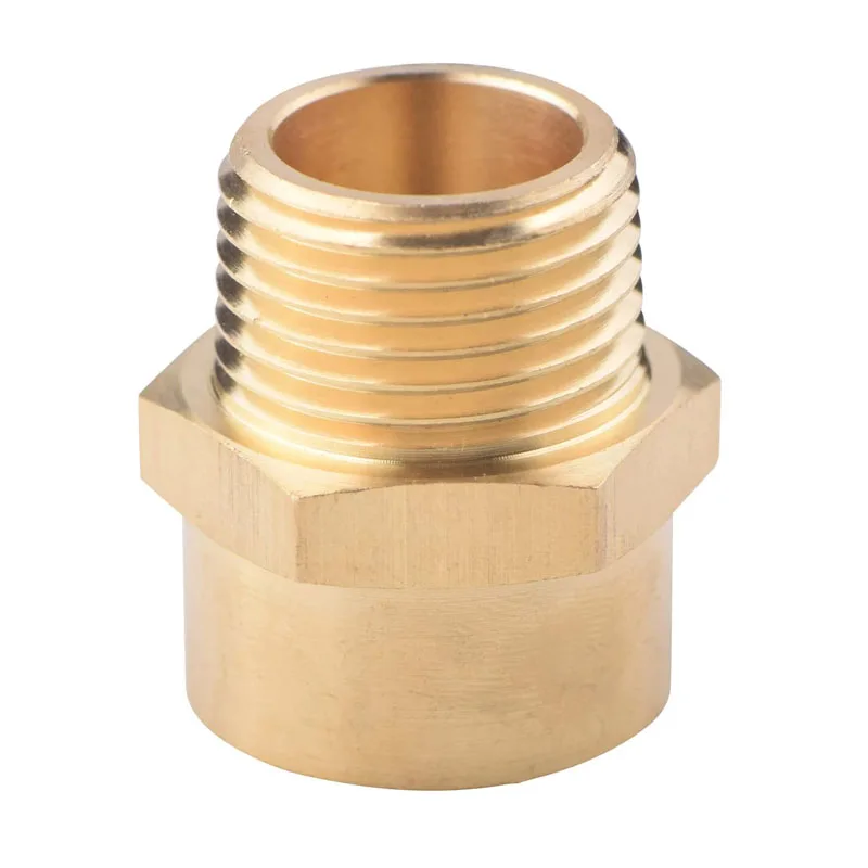 Brass Pipe Fitting Hose Adapter 1/2' BSP Female To 1/2' NPT Male Adapter