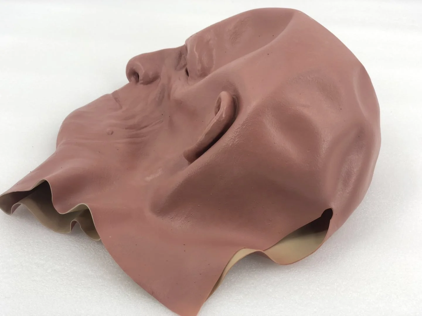 Halloween Old Man Latex Mask Strong Male Fancy Dress Rubber Full Head Realistic Human Mask Latex Disguise Mask