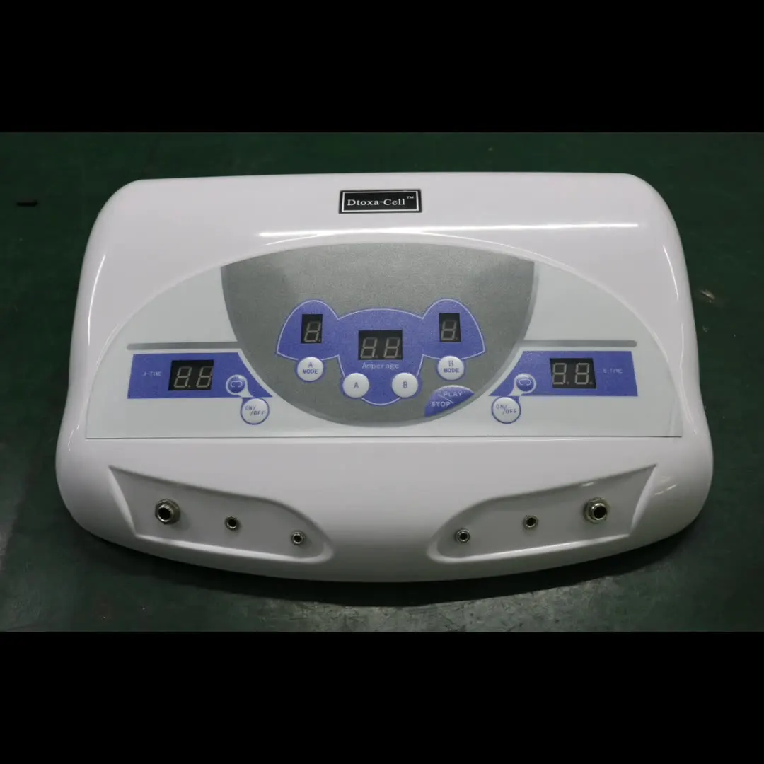 New Portable 2 Array With Mp3 Player For 2 Users Spa Professional Cleanse System Ion Bath Dual Ionic Detox Foot Machine