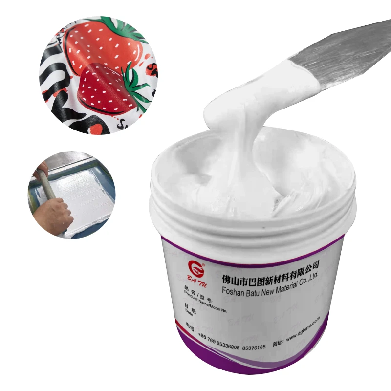 Блестящая резиновая паста на водной основе для текстильной печати