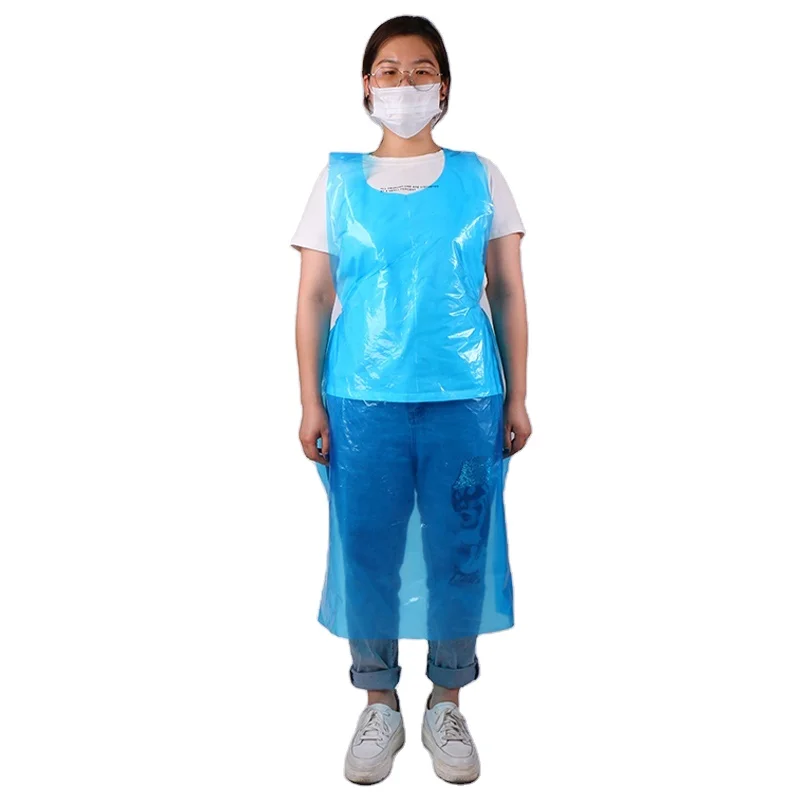 Disposable medical plastic pe apron for hospital waterproof hdpe aprons for restaurant
