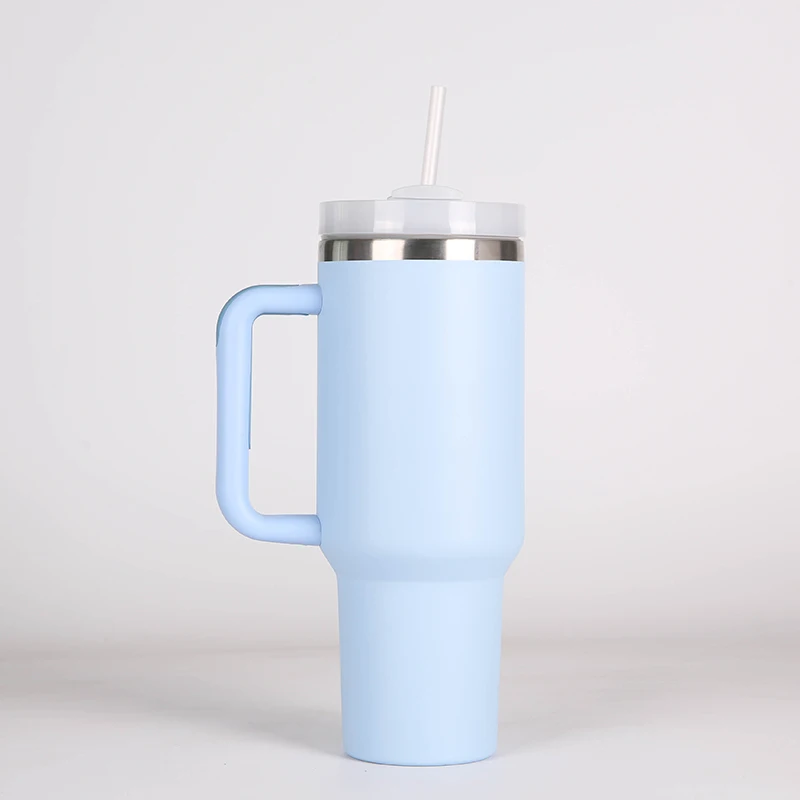Lead Free Portable Outdoor custom stainless steel 30oz 40oz 50oz tumbler with handle straw cup insulated