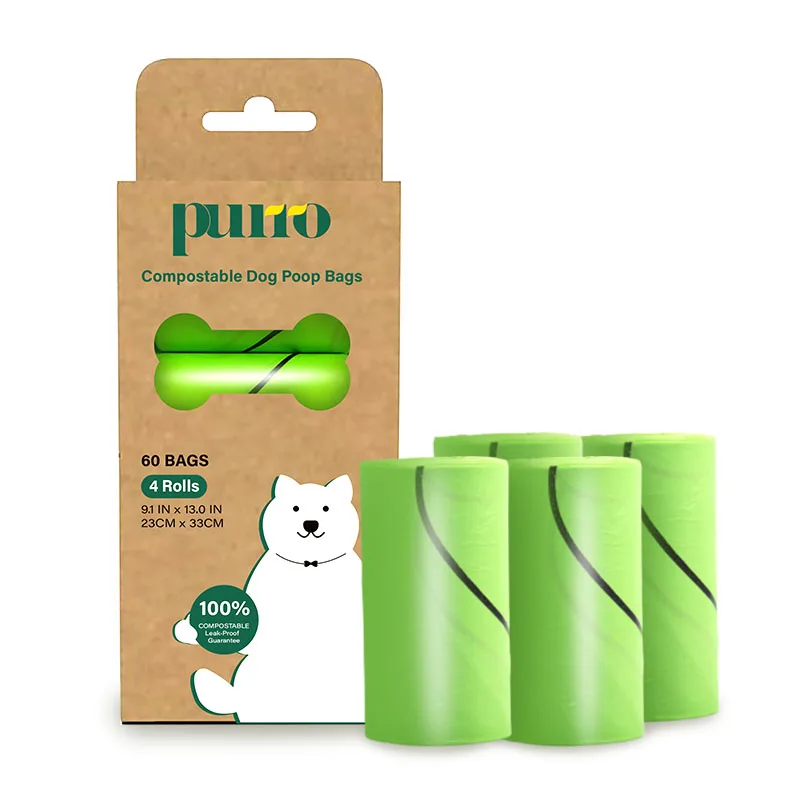 Wholesale High Quality Environmental Friendly Natural Clean Dog Poop Bags Biodegradable