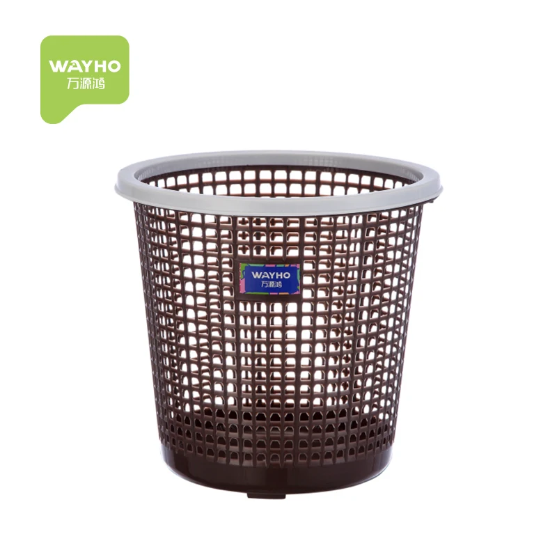 Hot sale  basket type plastic open top waste bin without lid