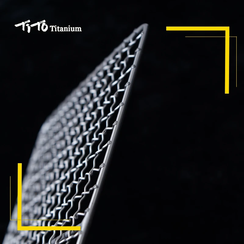 Hot selling barbecue tools 104g picnic Titanium barbecue wire grill BBQ mesh