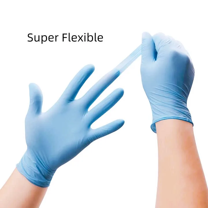 Nursing Homes and Home Care Work Gloves Disposable Exam Gloves Powder-Free  Latex-Free Nitrile Gloves