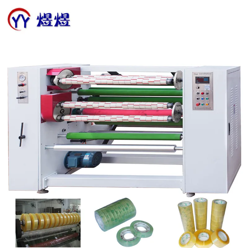 1300mm BOPP adhesive tape jumbo roll slitting cutting rewinding machine