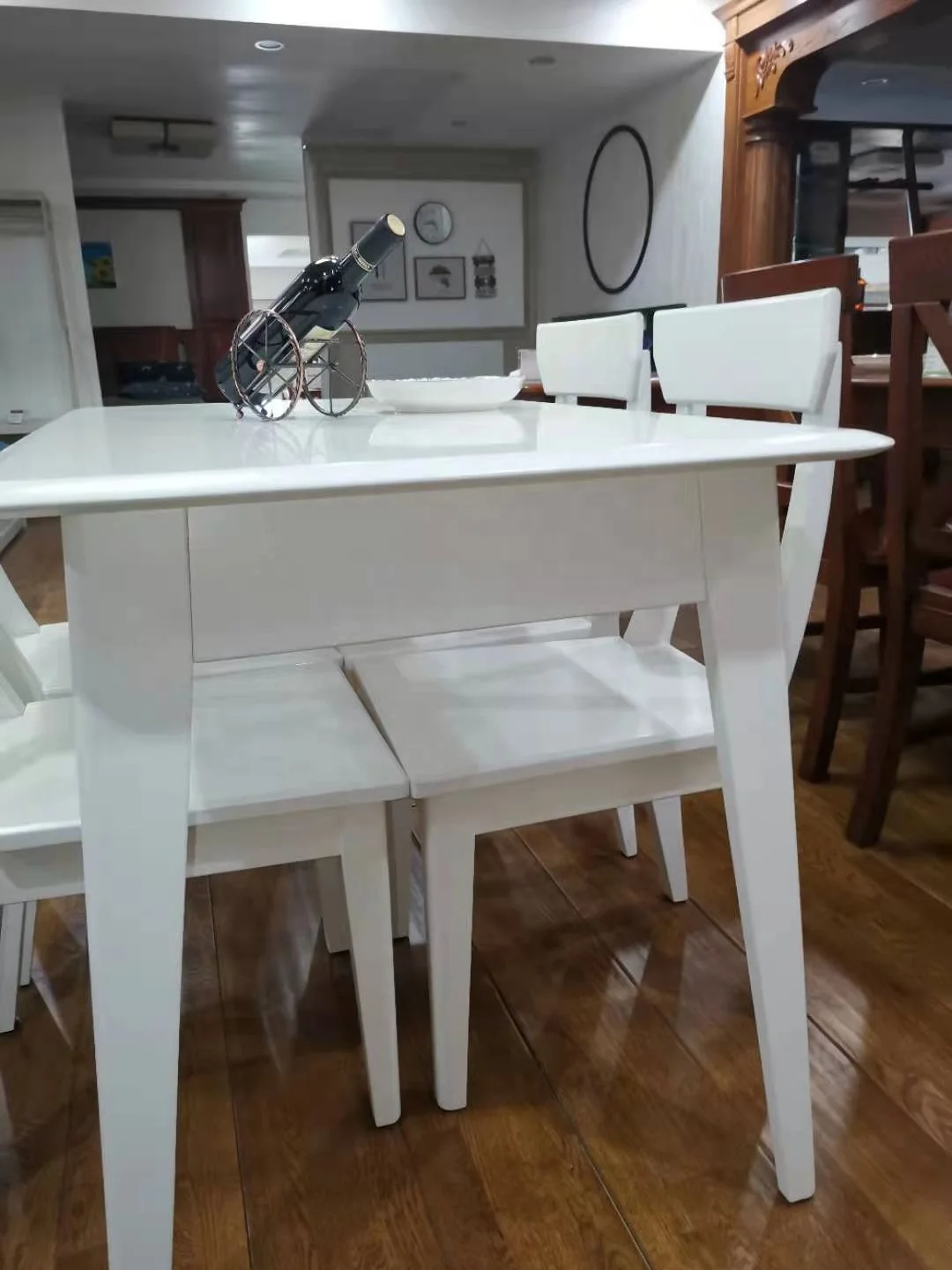 Birch Finger Joint Table Solid Wood Top Dining Room Table solid table