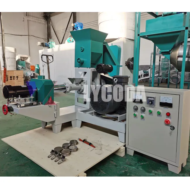 Dry feed pellet machine dry pet and dog food making machines plant extruder for sale
