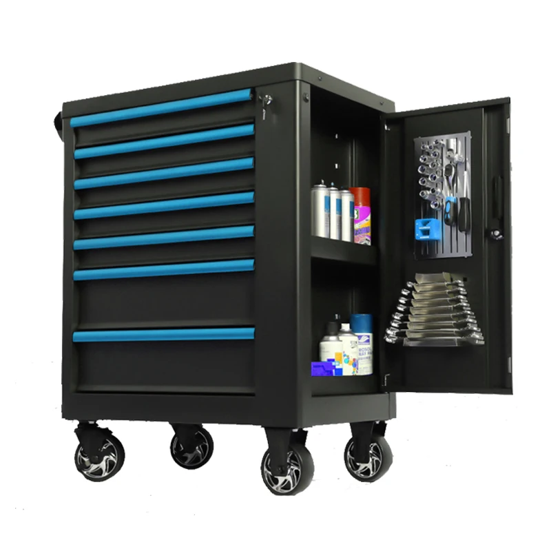 New styles Metal big wheels tool pit cart Customizable heavy duty workbench factory ESD workbench