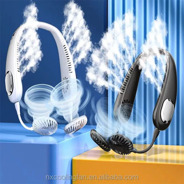 NX Wearable Neck-mounted USB Portable Cooling fan 2024 new outdoor Rechargeable Mini fan