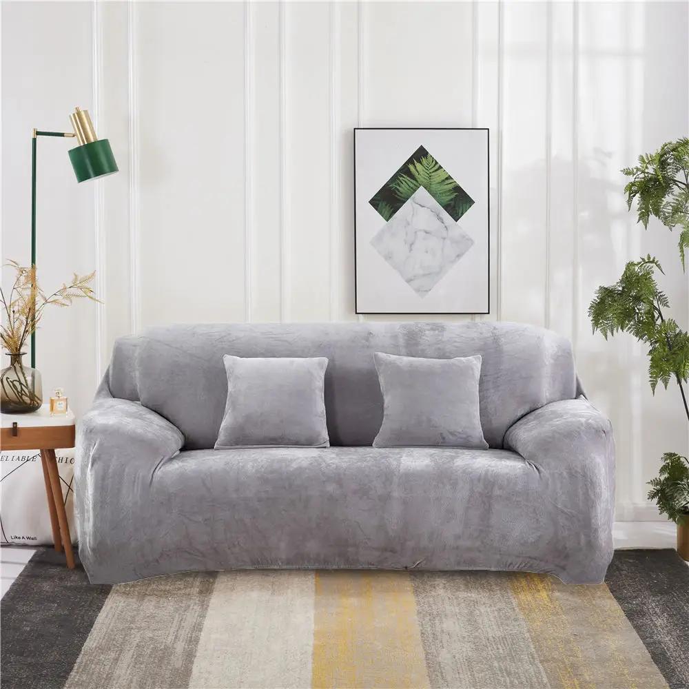 Hot Sale 4 Pieces Elastic Jacquard stretch   3 seats 3 Seaters  sofar  for  couch slipcover