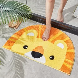 New Design Cute Microfiber Bath Mats Animal Print Soft Plush Absorb Water Area Rug For Bathroom/Living Room/Bedroom