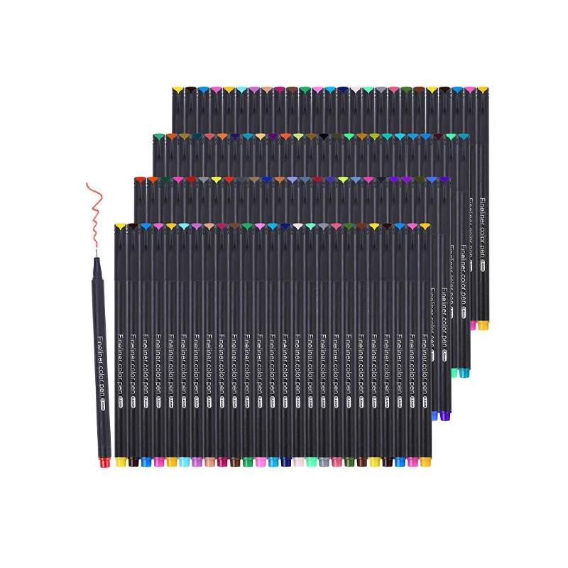 Wholesale Fineliner Pens 24 Colors Colored Fine Point Markers, Custom Journal Planner Pens for Drawing