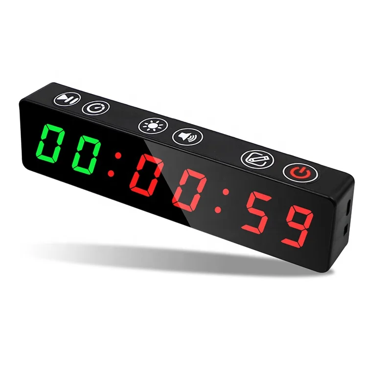 Jhering Hot Selling Battery Magnetic Led Digital Stopwatch Shower Kitchen Table Gym Watch Displays Timer Clock