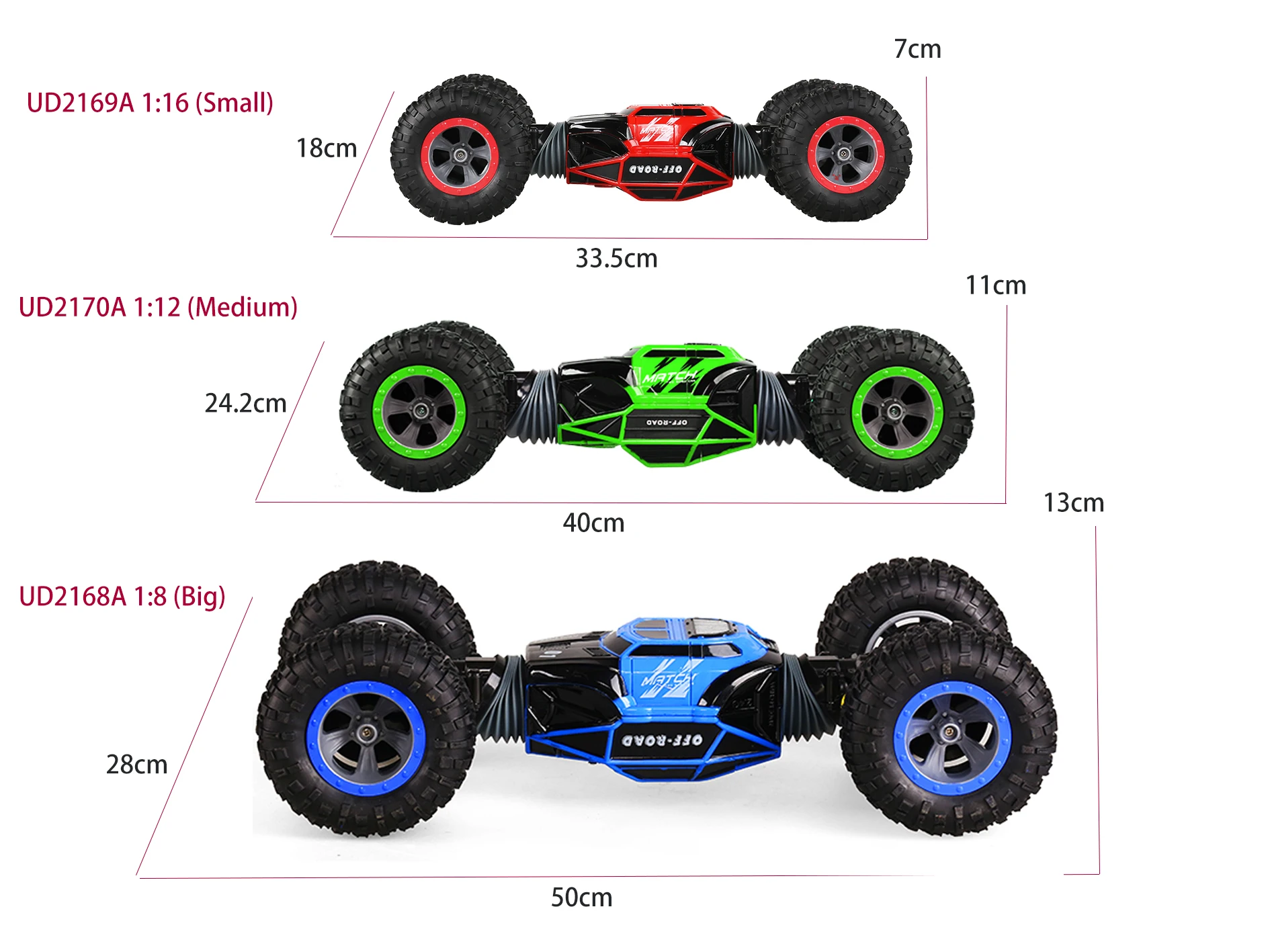 Perfect Rc Cars Hobby Kids Radio Control Toys 1:8 High Speed Remote Control Climbing Car Big Size Off-road  Rc Car Carros Rc