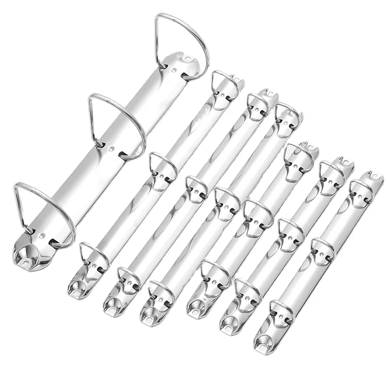 Factory Price Wholesale D Type 3 Ring Metal Binder Paper File Fastener with No Switch Clip Stationery Accessories