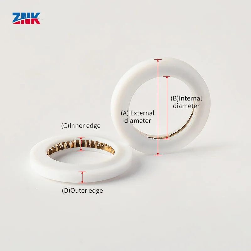 Лазерное уплотнительное кольцо ZNK O-Ring шайба для защитного оконного объектива на ручном сварочном оборудовании SUP20S PTFE White